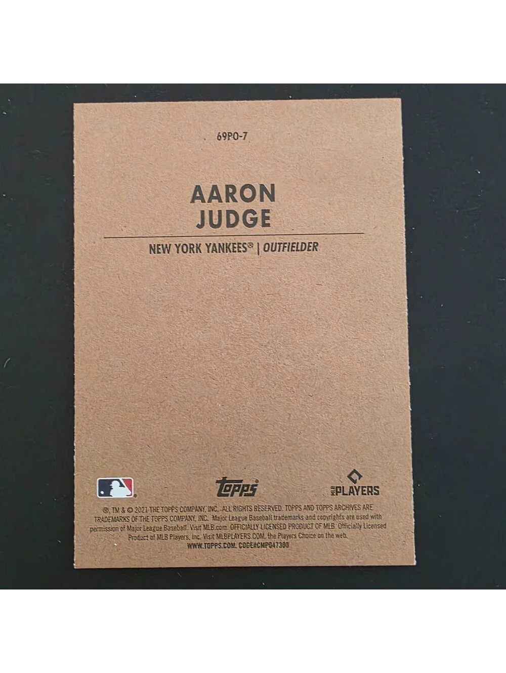 2021 Topps Archives - 1963 Topps Peel-Offs Aaron Judge #69PO-7